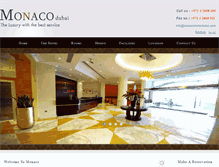 Tablet Screenshot of monacohoteldubai.com